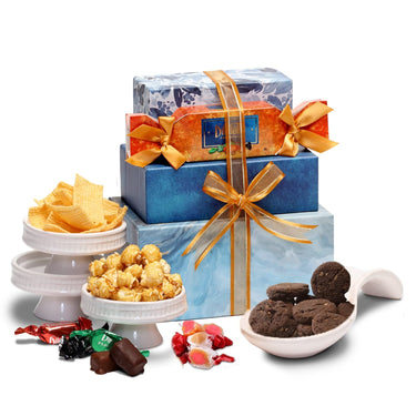 Broadway Basketeers Gourmet Chocolate Food Gift Basket Tower Snack Gifts for Women, Men, Families, College  Delivery for Holidays, Appreciation, Thank You, Congratulations, Corporate, Get Well Soon, Care Package